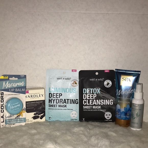 Body, face and lips care bundle, vanilla, charcoal, shea butter, sage. - Picture 1 of 10